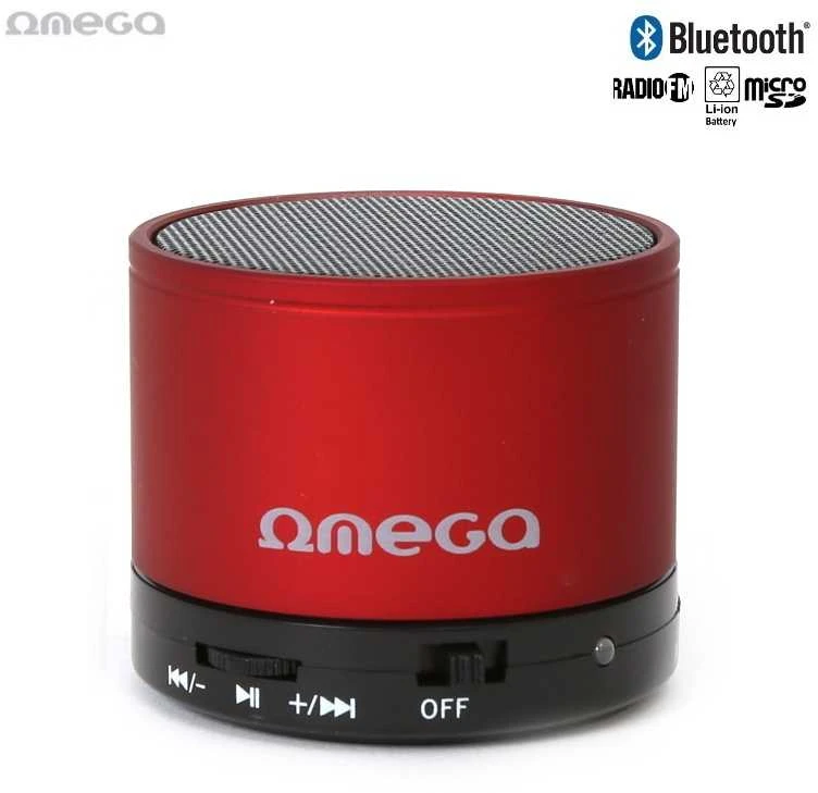 Omega belaidė kolonėlė „Bluetooth V3.0 Alu 3in1 OG47R“, raudona (42646)