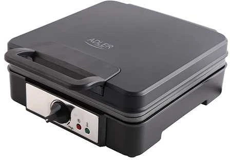 Adler | Vaflinė | AD 3049 | 1200 W | Number of pastry 4 | Belgium | Juodas