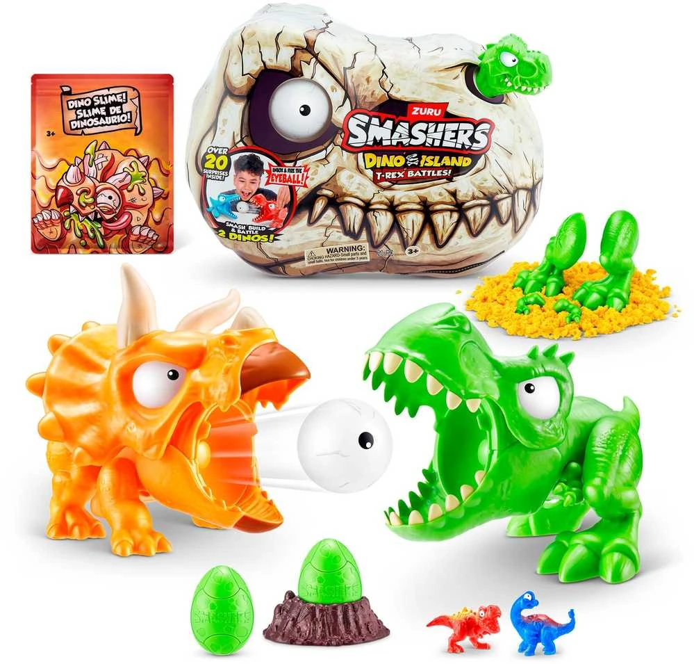 SMASHERS Rinkinys „Dinozaurų kova“