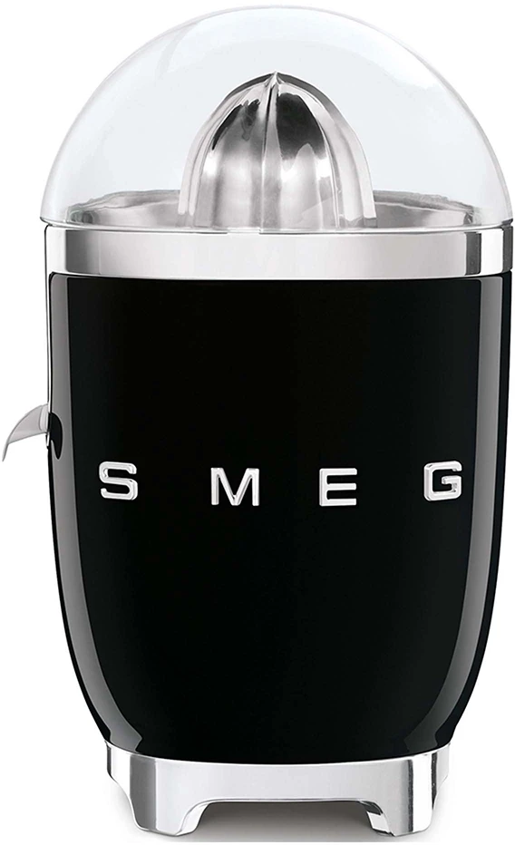 Smeg Citrusinių vaisių sulčiaspaudė CJF11BLEU, blizgi juoda