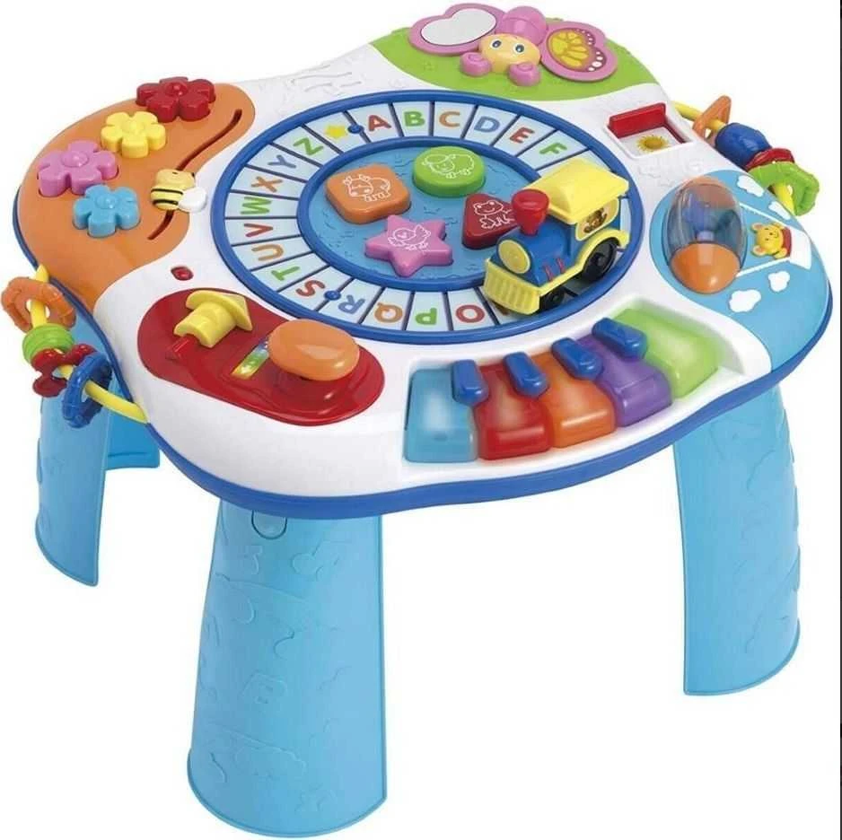 Winfun Edukacinis žaislinis staliukas "Letter Train & Piano Activity Table", žaislas lenkų k. (000801)