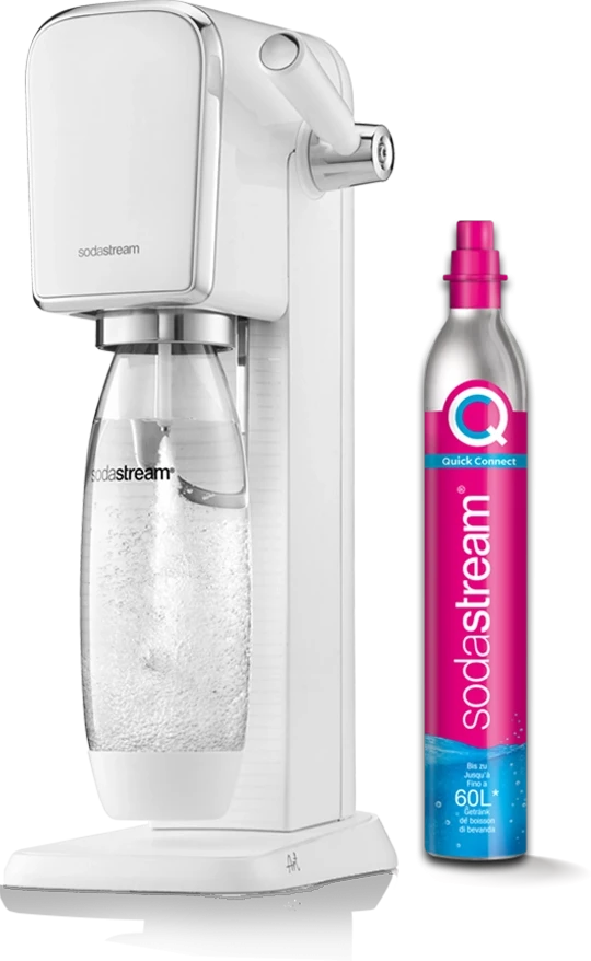 Gazuotų gėrimų gaminimo aparatas SodaStream ART, baltas