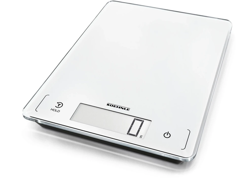 Virtuvinės svarstyklės Virtuvinė Svarstyklė - Soehnle Page Profi 300 20kg Talpa LCD Ekranas Stiklas Baltas