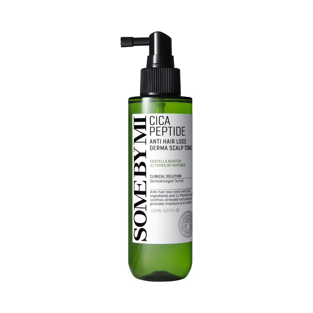 „Some By Mi Cica Peptide Anti Hair Loss Derma Scalp Tonikas“ nenuplaunama plaukų priežiūra, 150 ml