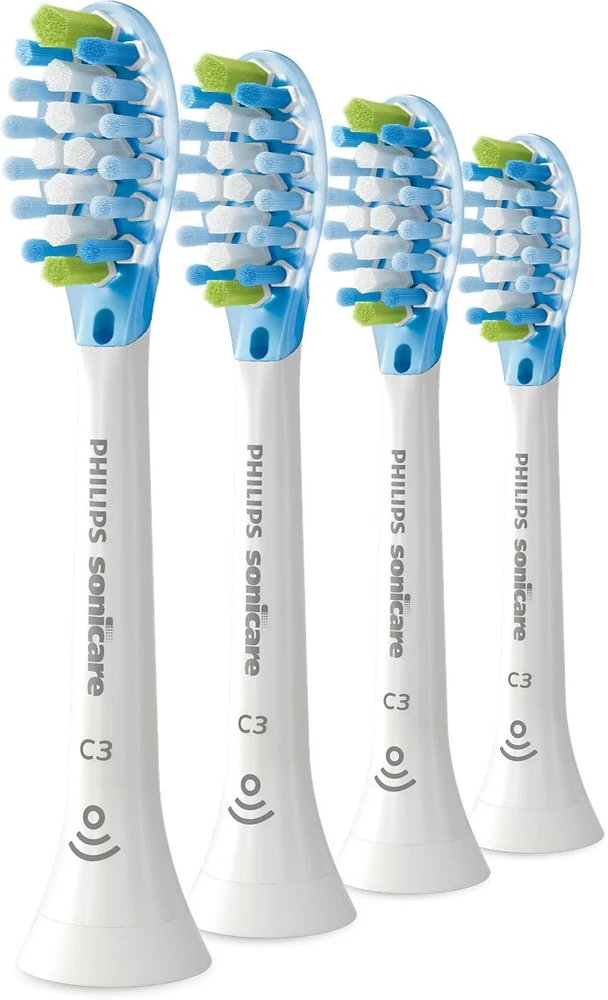 4 dalių šepetėlių galvučių pakuotė Philips Sonicare Premium Plaque Defence, HX9044/87