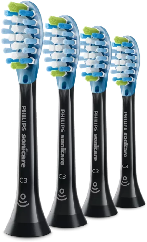 4 dalių šepetėlių galvučių pakuotė Philips Sonicare Premium Plaque Defence HX9044/88