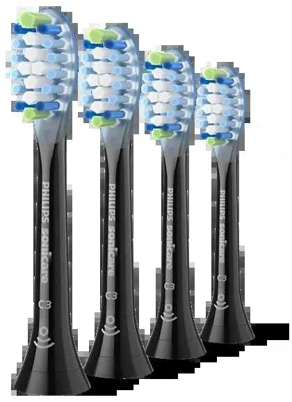 4 dalių šepetėlių galvučių pakuotė Philips Sonicare Premium Plaque Defence HX9044/88