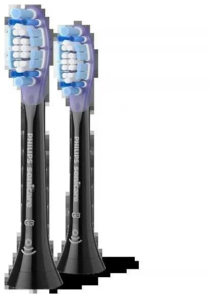 Philips Sonicare G3 juodos galvutės, 2 vnt.