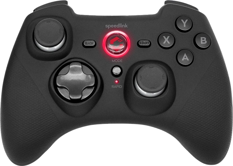 Speedlink – „Rait“ belaidis žaidimų pultas – PC/PS3/Switch/OLED, juodos spalvos, guminis