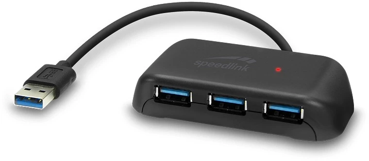 USB Šakotuvas - Speedlink Snappy Evo SL140106 4 Prievadų USB 3.0 Šakotuvas