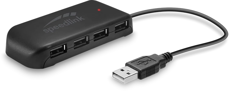 USB Šakotuvas - Speedlink Snappy Evo USB 2.0 7 Prievadų SL-140005-BK Šakotuvas – Juodas
