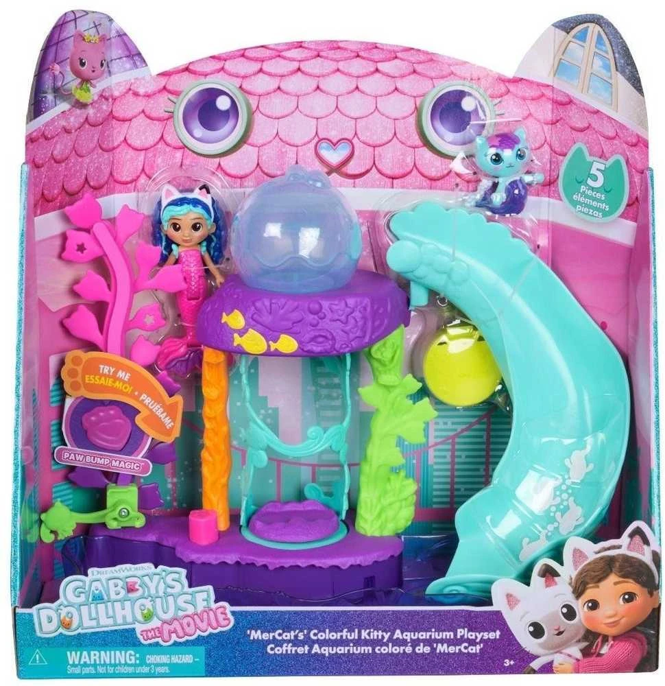 Spin Master Gabby's Dollhouse Gabby filmo „Mercats Kitty“ akvariumo žaidimų rinkinys (6074401)