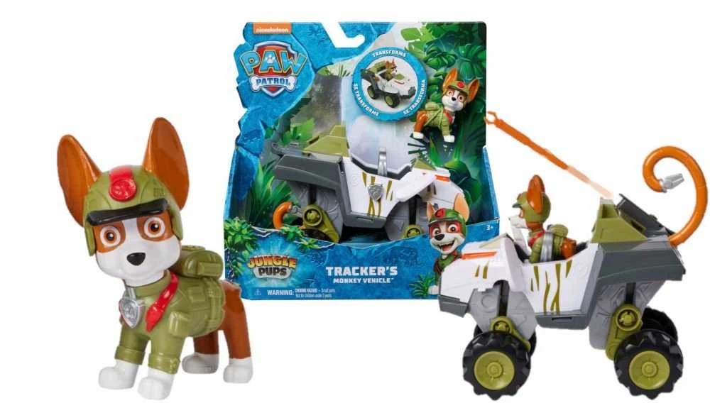 Spin Master PAW PATROL transporto priemonė Jungle Pups Tracker, 6067762