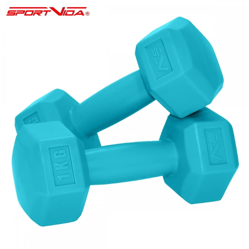 SportVida 2in1 GYM & Fitness Comfort svarmenų rinkinys 2x1kg, mėlyni