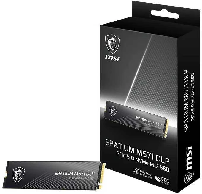 MSI SPATIUM M571 DLP PCIe 5.0 NVMe M.2 2TB PCI Express 5.0 3D NAND