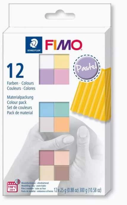 Staedtler FIMO 8023 C, Modelis, Įvairių spalvų, Suaugusiesiems, 12 vnt., 110 °C, 30 min.