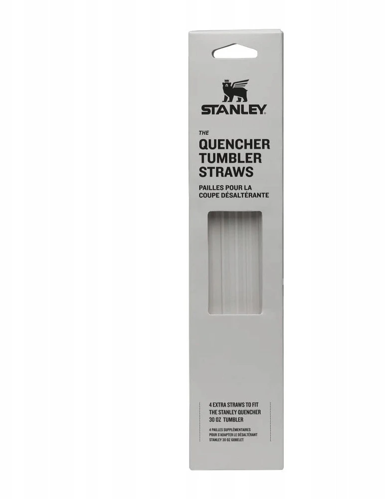 Stanley Quencher H2.O FlowState™ 1,18 l skaidrūs šiaudeliai – 4 vnt.