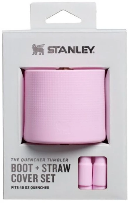 Stanley Protective cover and straw caps 2 pcs. set for thermal mugs 1.18L The Quencher Boot + Straw Topper pink
