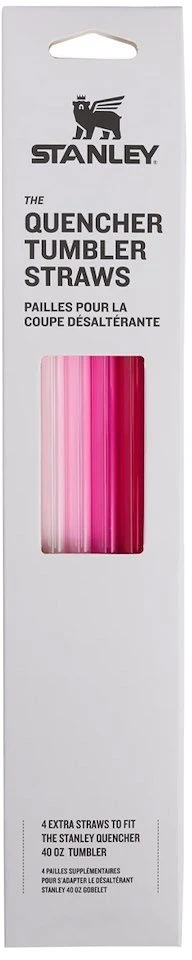 Atsarginiai šiaudeliai Stanley Quencher H2.O FlowState™ 1,18 L - rožiniai, 4 vnt.
