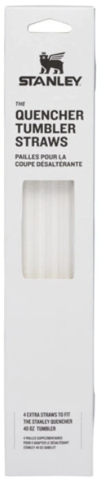 Stanley Quencher H2.O FlowState™ 1,18 l skaidrūs šiaudeliai – 4 vnt.