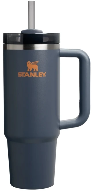 Stanley Thermo puodelis su šiaudeliu The Quencher H2.O FlowState Tumbler 0,89 l pilkas