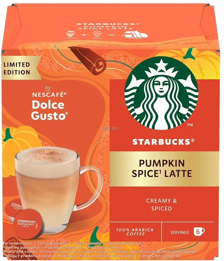Kavos kapsulės Starbucks Pumpkin Latte