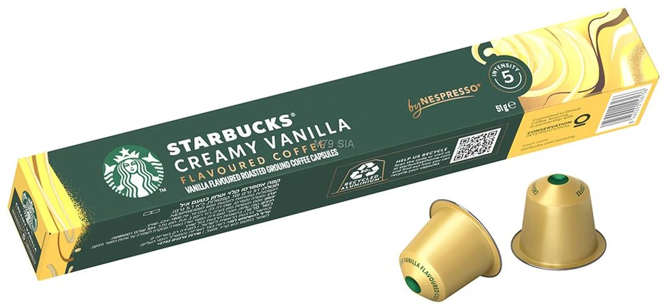 STARBUCKS VANILLA kapsulinės kavos kapsulės, skirtos Nespresso, 10 vnt.