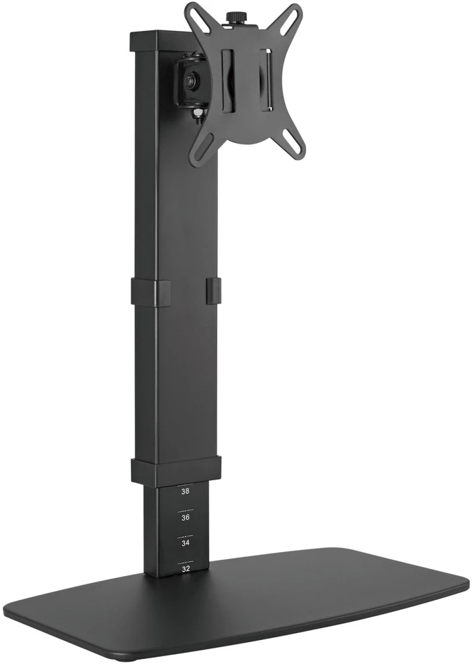 Laikiklis Gembird MS-D1ST-02 Height adjustable full-motion monitorius desk stand, 17"-32", juodas