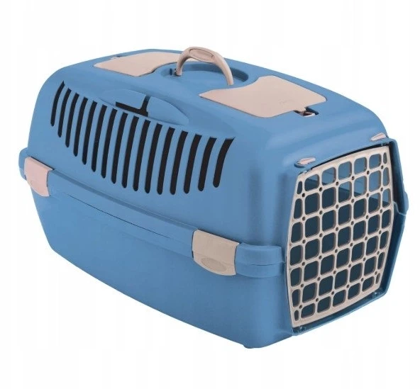 Stefanplast Narvas transportavimui Gulliver 2 su plastikinėmis durelėmis 55x36x35cm mėlynas