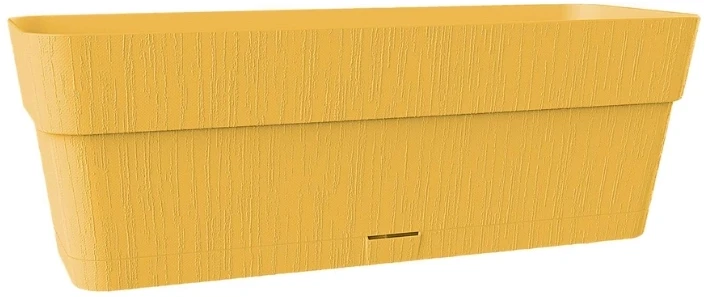 Stefanplast gėlių dėžutė su padėklu Ethica 50x18x17cm garstyčių geltonumo