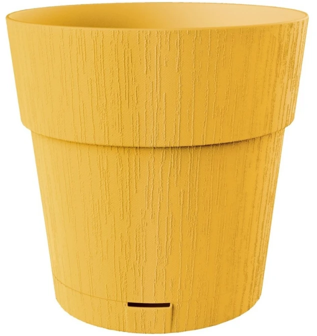 Stefanplast Gėlių vazonas su padėklu Ethica Ø40x39cm garstyčių geltonumo