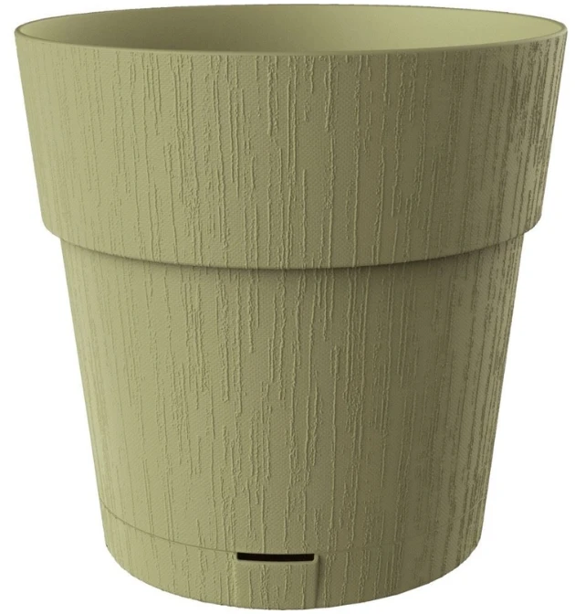 Stefanplast gėlių vazonas su padėklu Ethica Ø40x39cm žalias