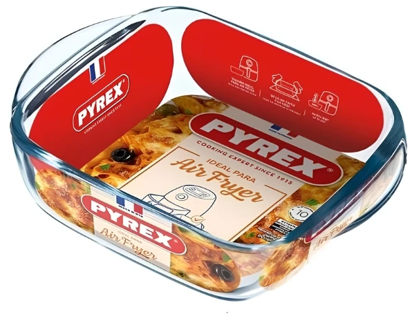 Oro keptuvė 1 l PYREX kvadratinė kepimo skarda