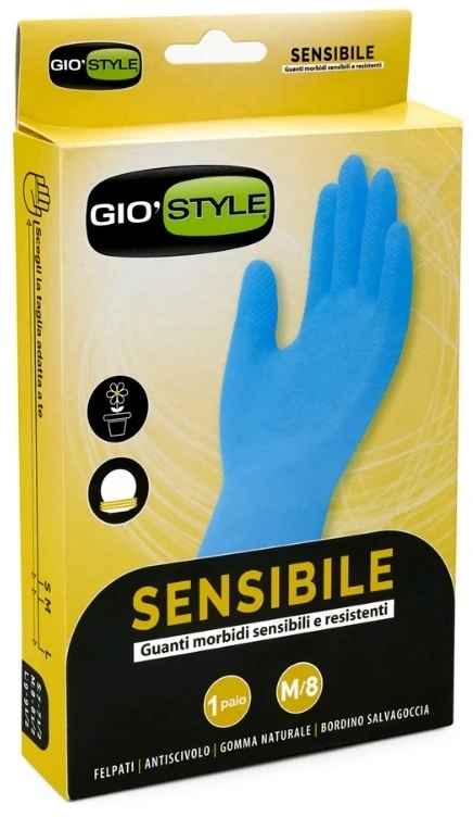 GioStyle Daudzfunkcionali un jutigi dabiga lateksa cimdi zilii M/8 izmers 31x10x0 5cm 115992024