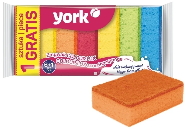 York YORK Zmywak skirta indams COLOUR LUX 6+1 vnt.