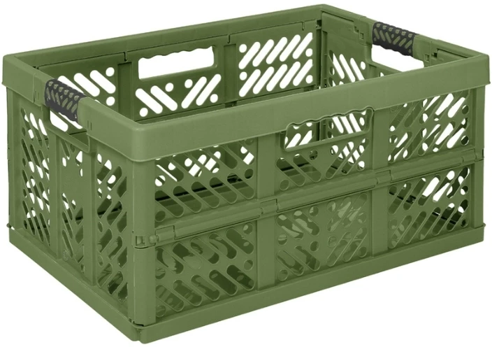 Keeeper Folding box with load capacity iki 50kg Ben 54x37x28cm 45L olive color