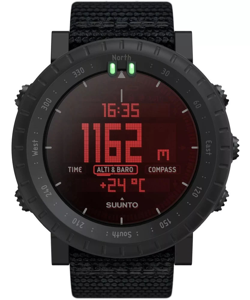 Suunto išmanusis laikrodis Core Alpha Stealth su GPS, Bluetooth, atsparus vandeniui