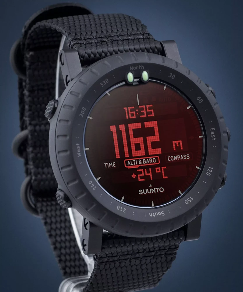 Suunto išmanusis laikrodis Core Alpha Stealth su GPS, Bluetooth, atsparus vandeniui