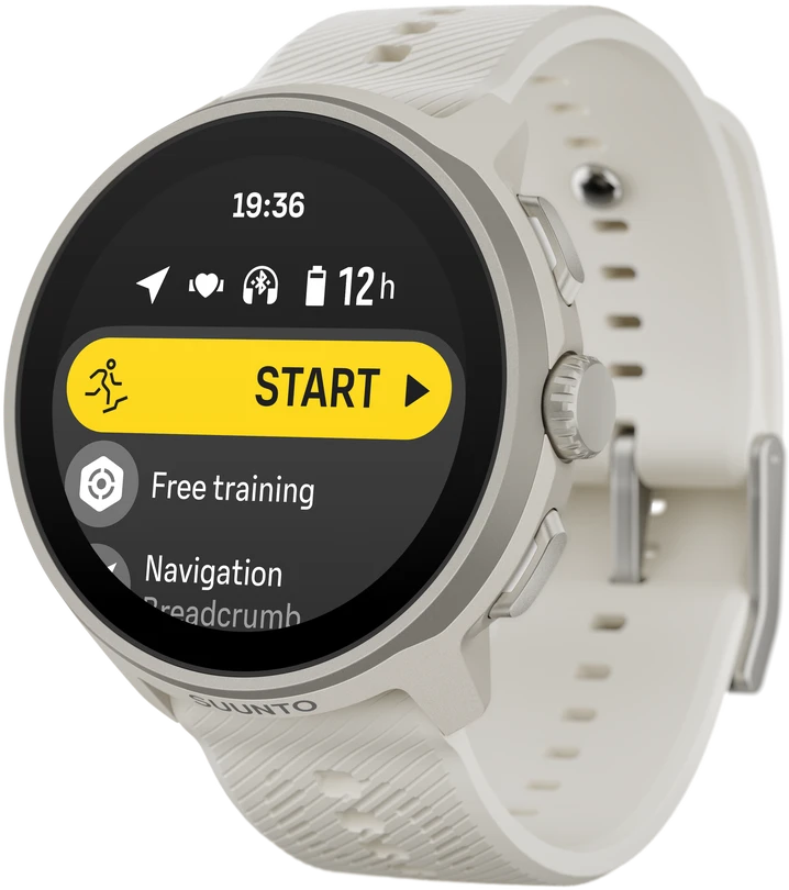 Išmanusis laikrodis Suunto Run urheilukello, 46 mm, Frost Gray silikonirannekeella