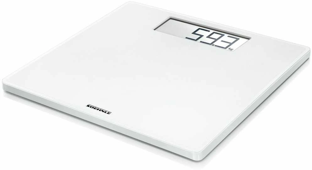 Skaitmeninės Svarstyklės - Soehnle Style Sense Safe 100, 180kg Talpa, LCD Ekranas, Baltos