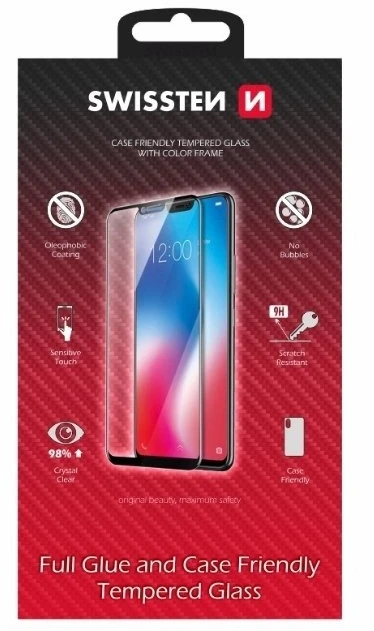 Swissten &Quot,Full Face Tempered Glass Galaxy A52 4G/5G/A52S 5G&quot, Juodas (54501793)