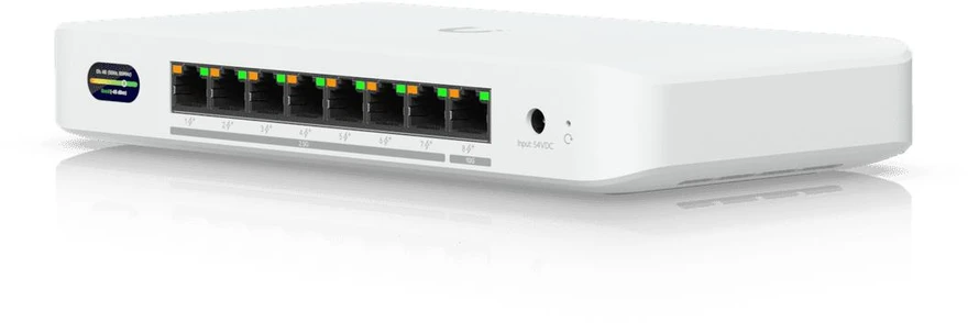 Šakotuvas Ubiquiti UDB-Switch 2.5G Ethernet (100/1000/2500) Maitinimas per Eternetą (PoE) Balta