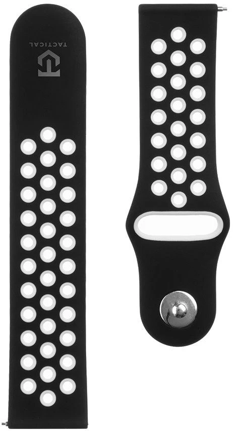 Tactical 712 dviguba silikoninė juosta 22mm juoda/balta