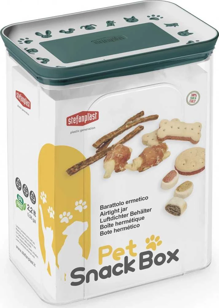 Zolux Hermetinis indelis skanėstams 2,2l, žalia spalva
