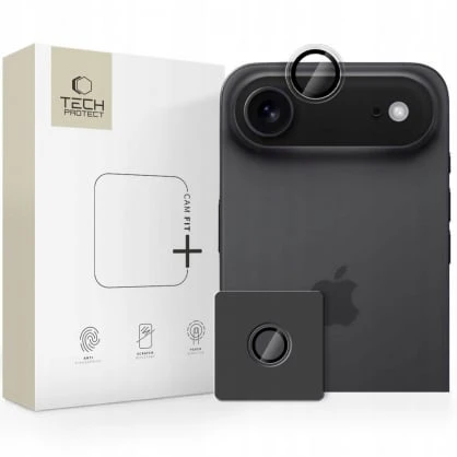 „Tech-Protect Camring Fit+“ kameros dėklas, skirtas „iPhone 17 Air“ – skaidrus