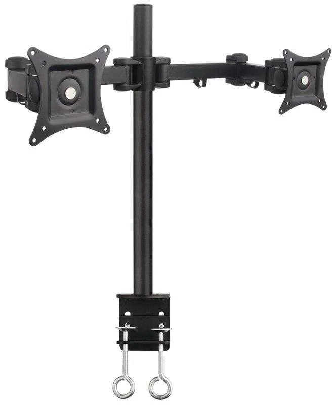 Laikiklis TECHLY 301740 Techly Dvigubas stalas LED/LCD monitoriaus rankena 13-27 2x10kg reguliuojama