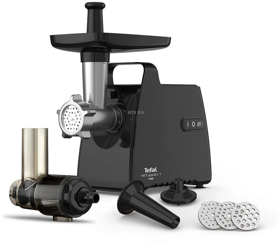 Mėsmalė Tefal HV7 Plus 6-in-1 melna - Galas malama masina