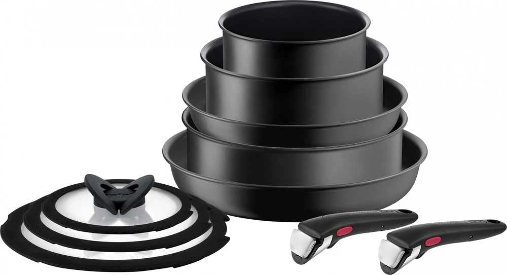 Nelimpančių puodų ir keptuvių rinkinys Tefal Ingenio Ultimate L7649153, 10 dalių