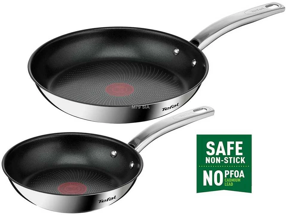 Keptuvių Rinkinys - Tefal Intuition B817S255 2-Vienetų Nerūdijančio Plieno