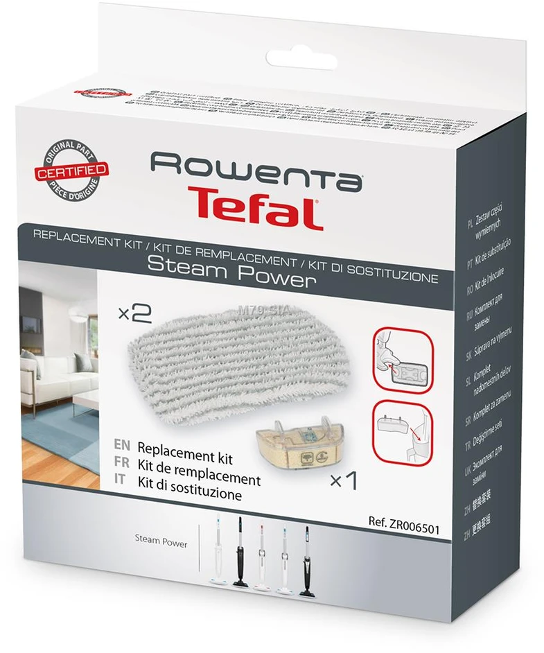 Rowenta Tefal Filtrai ir šluostės, skirtos Steam Power VP65/RH65